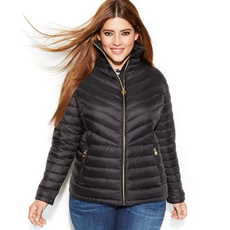 michael kors puffer coat plus size